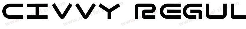 civvy regular字体转换